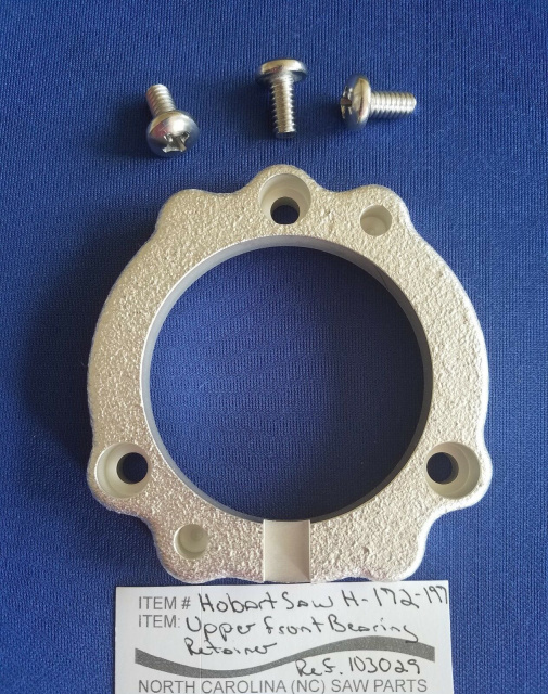 Front Bearing Retainer for Hobart 5216 Meat Saws. Replaces #103029